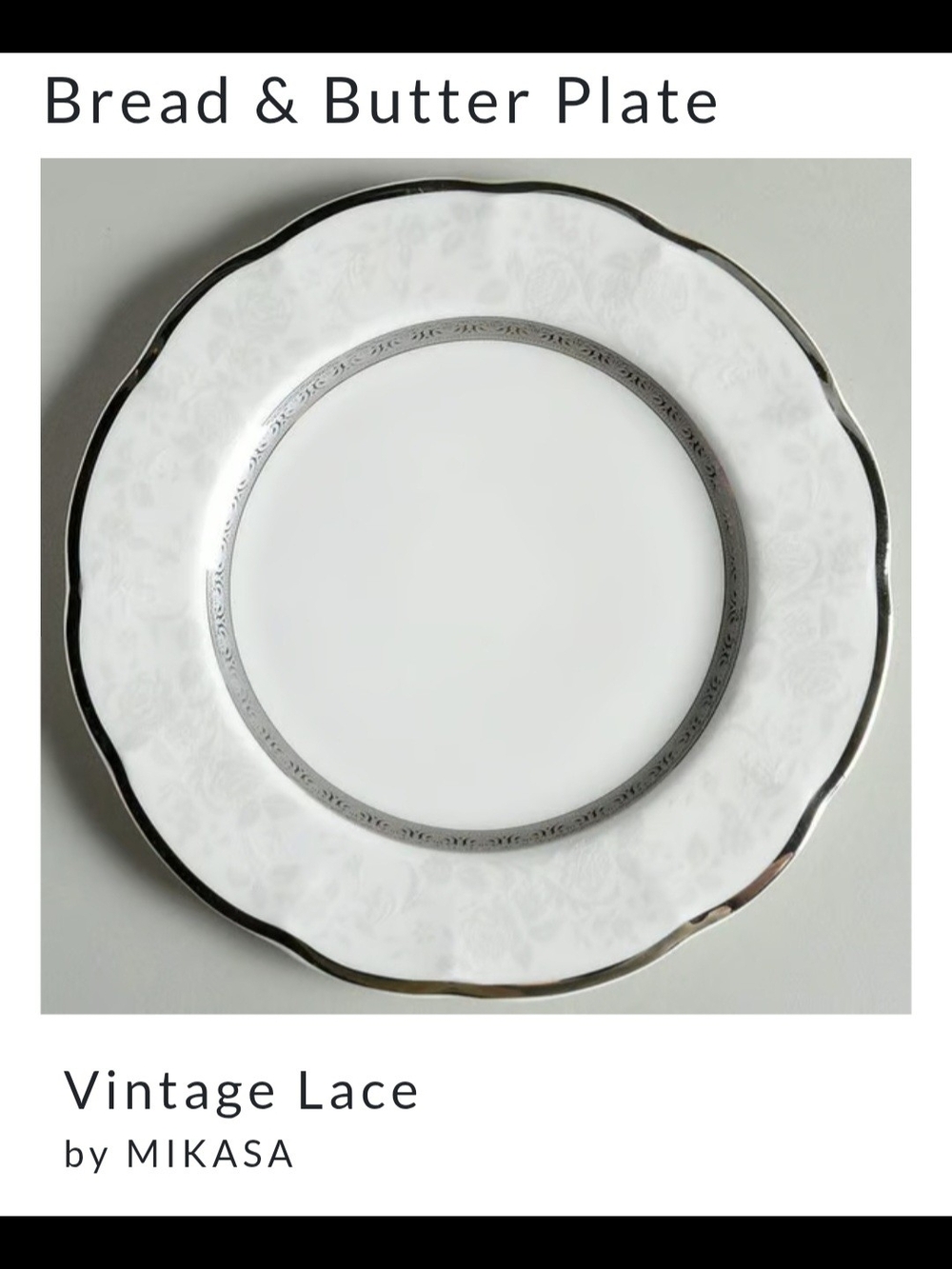 Mikasa Vintage Lace 5pc Place Setting (8 Available) - Picture 9 of 11